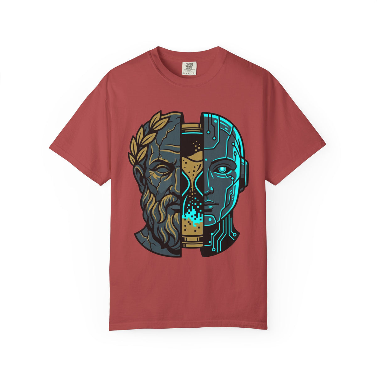 Color: Crimson | Time Unisex Garment-Dyed Tee