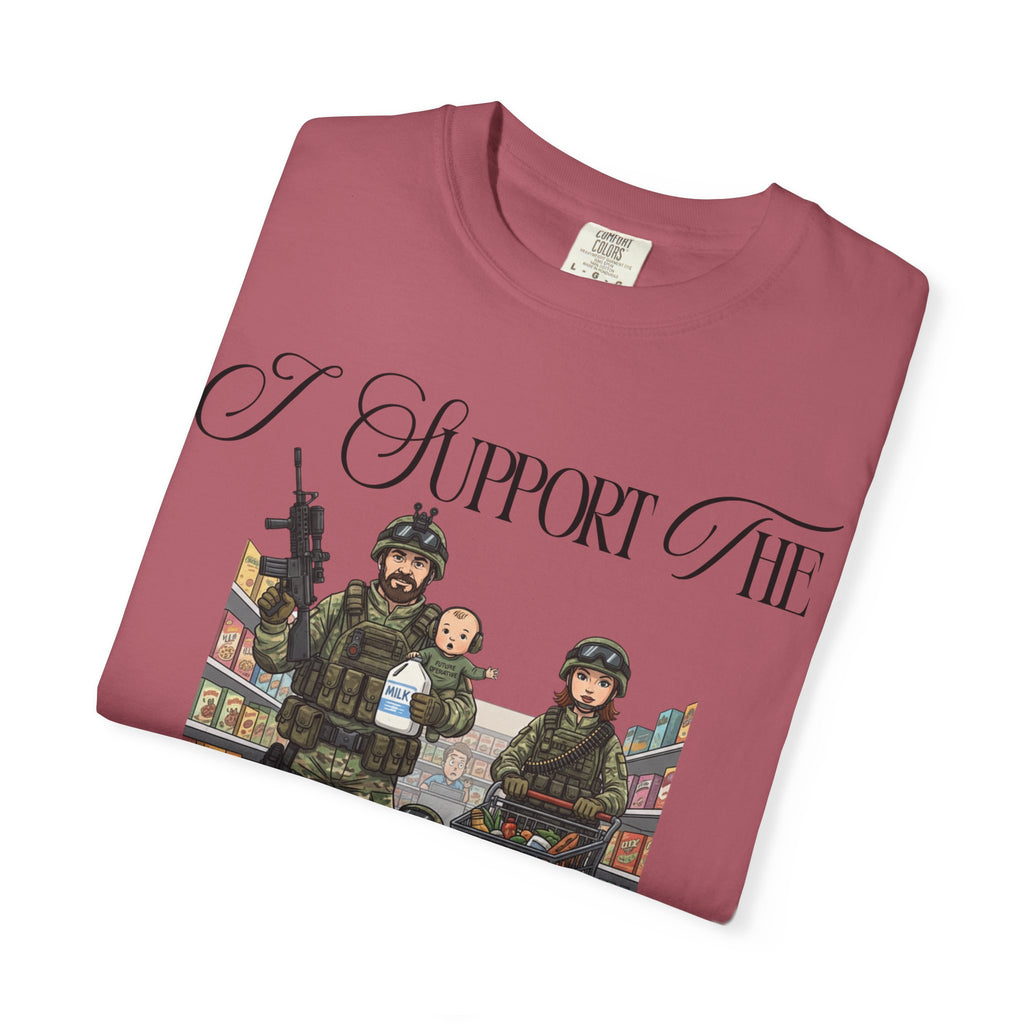 "actical Grocery Run" Unisex Garment-Dyed T-shirt