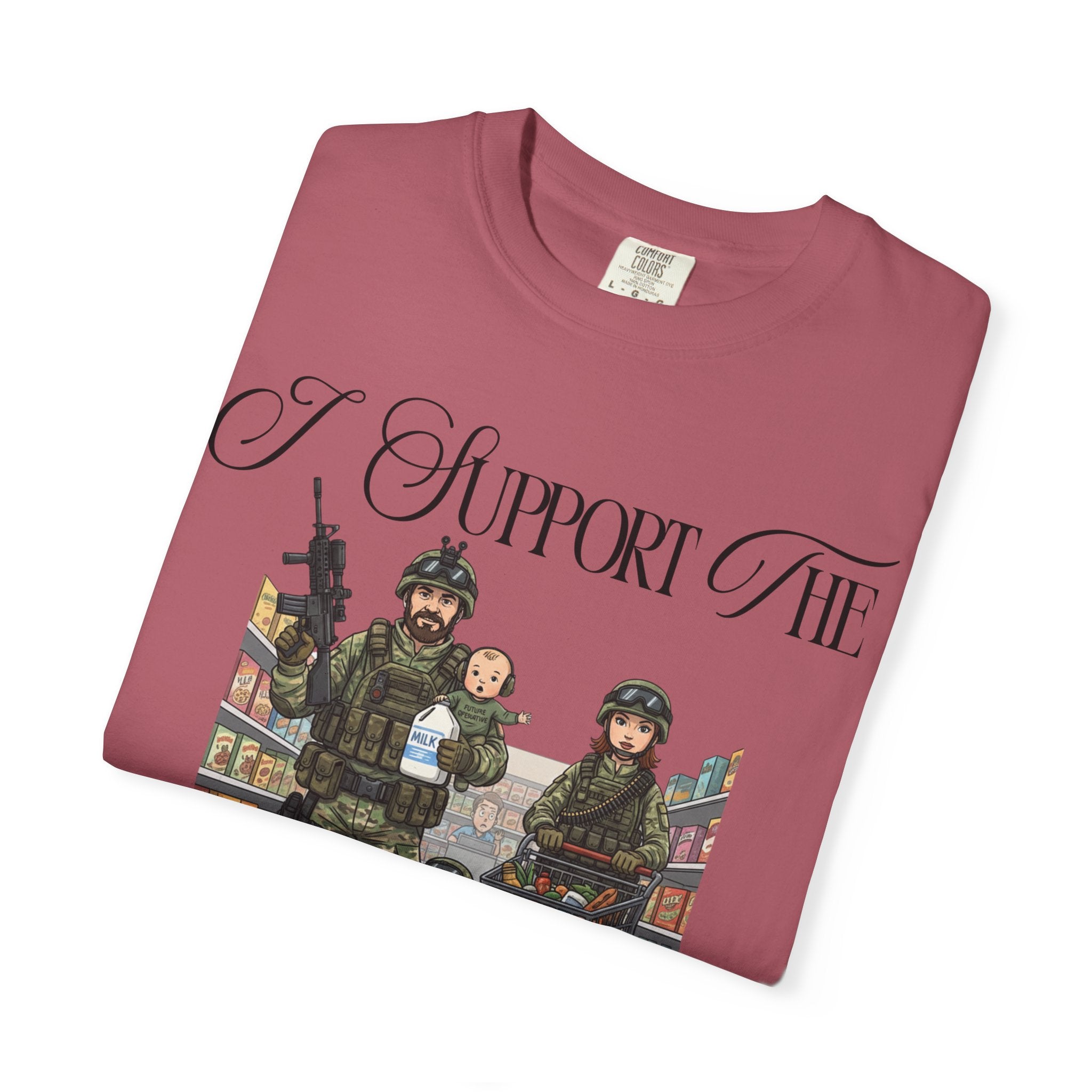 "actical Grocery Run" Unisex Garment-Dyed T-shirt