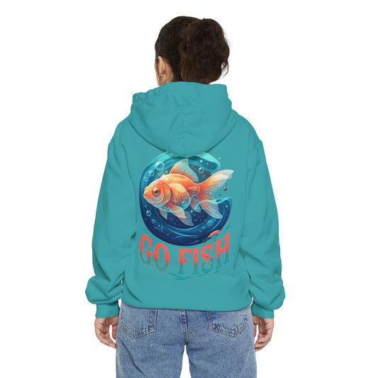 Color: Seafoam | Go Fish Garment-Dyed Hoodie