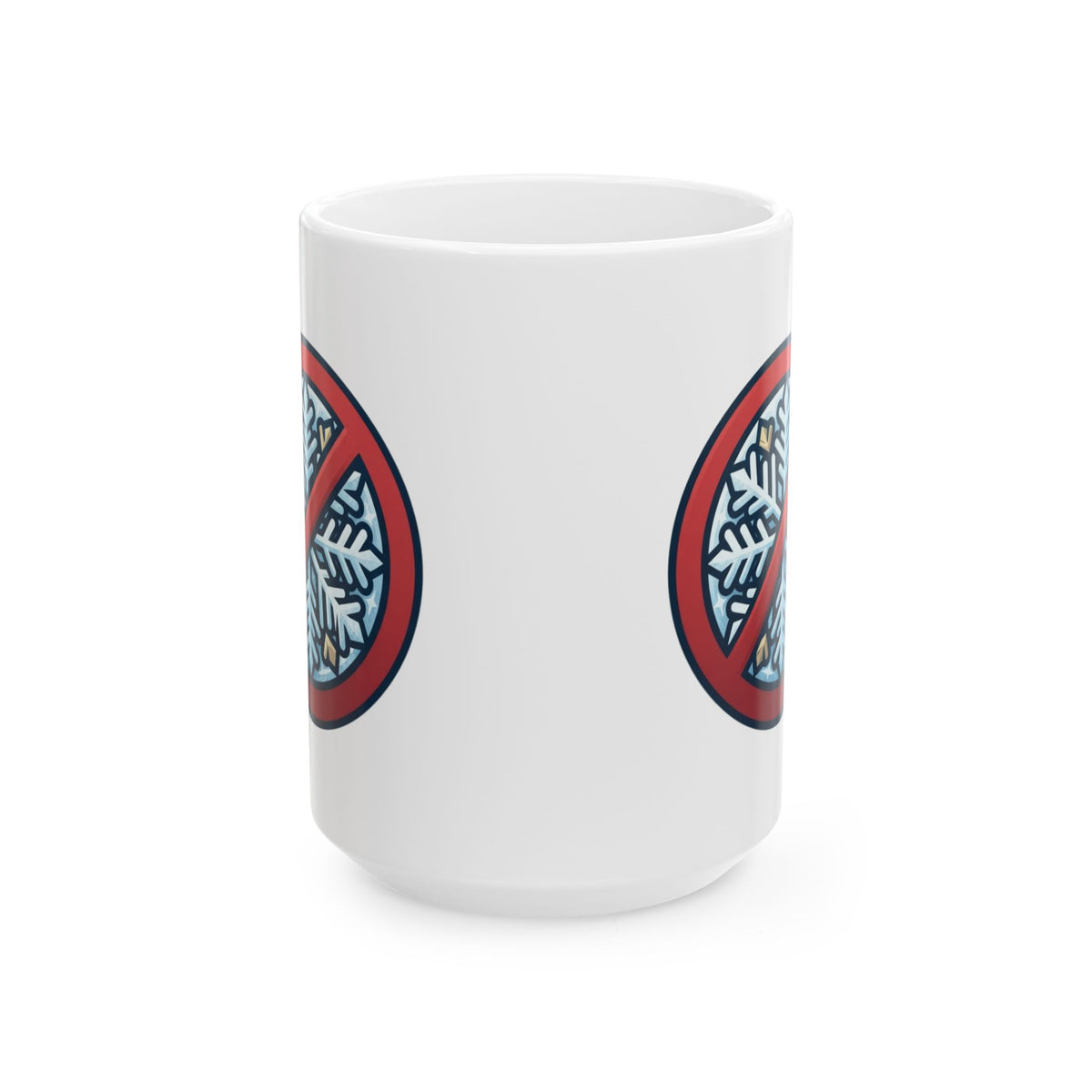 "Oh Come All Ye" White Ceramic Mug — Graphic