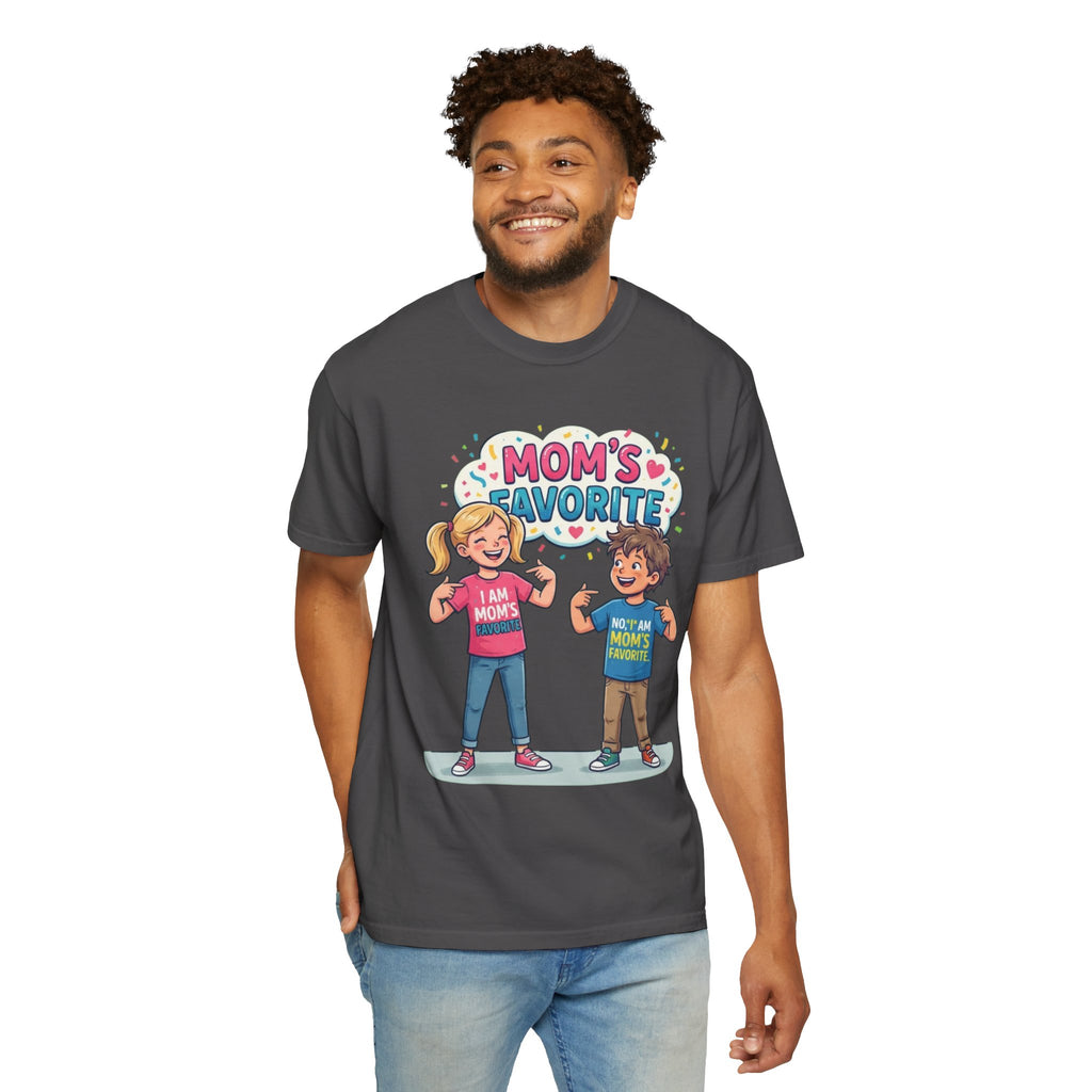 "Mom's Favorite" Unisex Garment-Dyed Tee