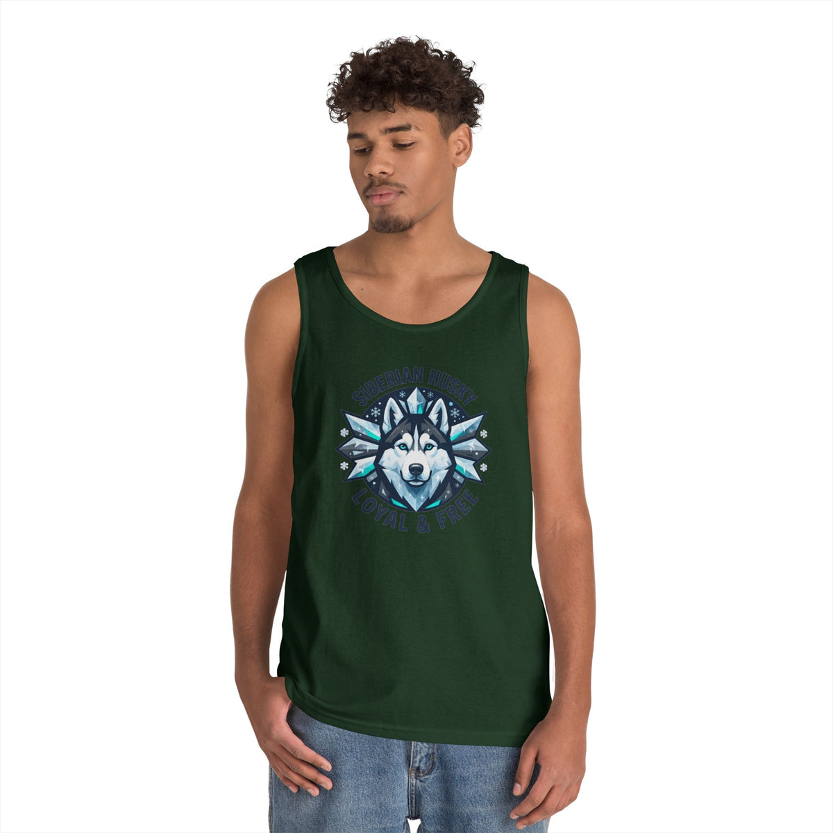 "Siberian Husky Loyal & Free" Tank Top