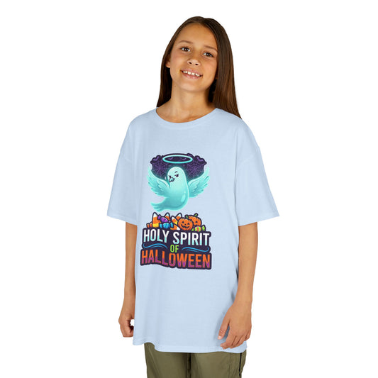 Color: Light Blue | Holy Spirit of Halloween Kids Tee