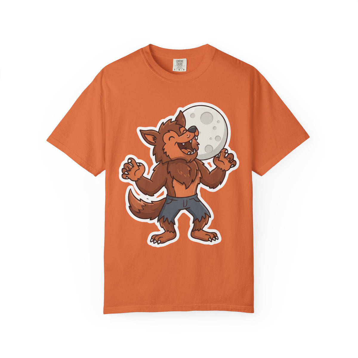 Color: Burnt Orange | Werewolf Unisex Garment-Dyed Tee