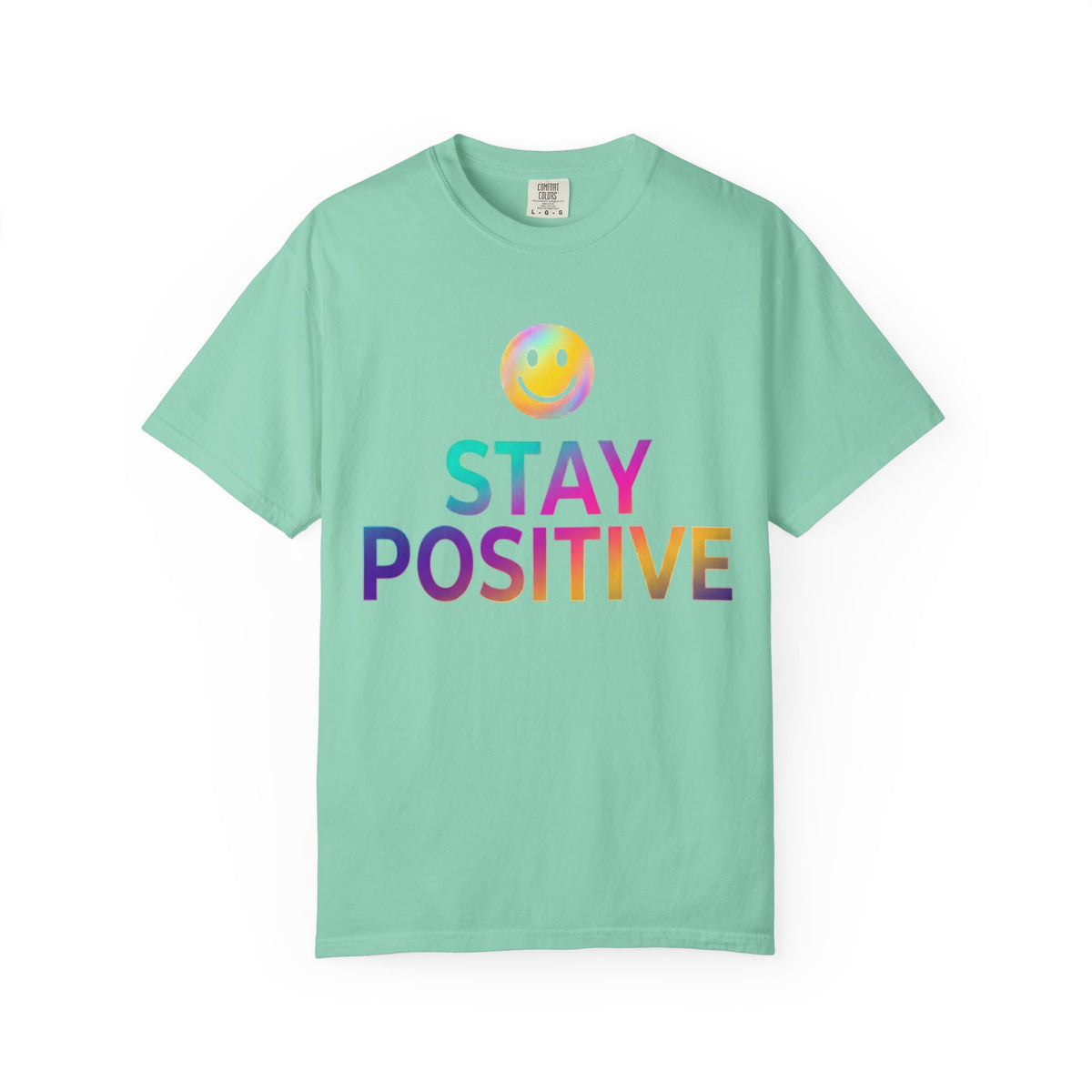 Color: Island Reef | Stay Positive Unisex Garment-Dyed Tee