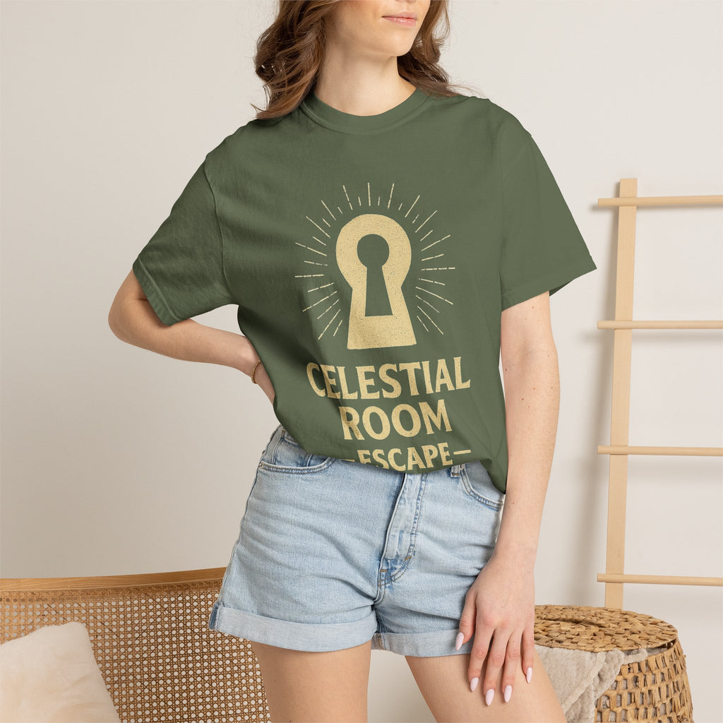 "Celestial Room Escape Artist" Unisex Garment-Dyed T-shirt