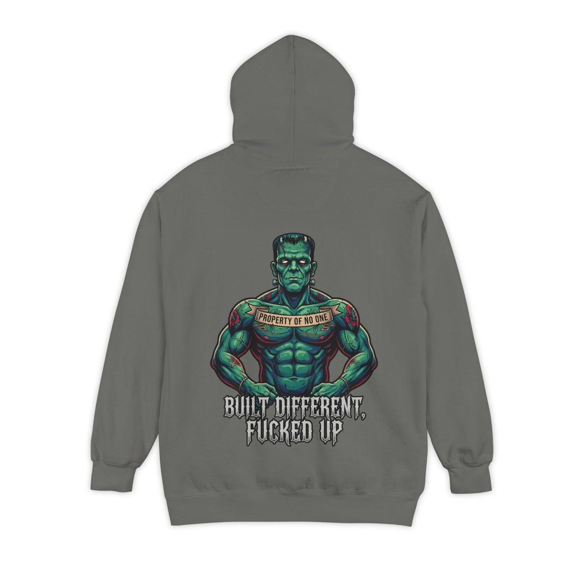 Color: Grey | Built Different Garment-Dyed Hoodie