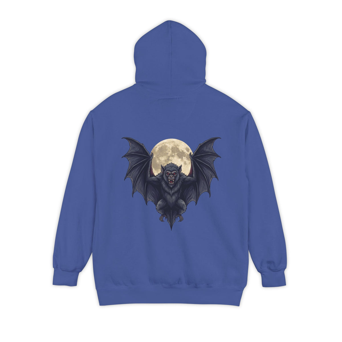 Color: Flo Blue | Ahool (Javan Folklore) Garment-Dyed Hoodie