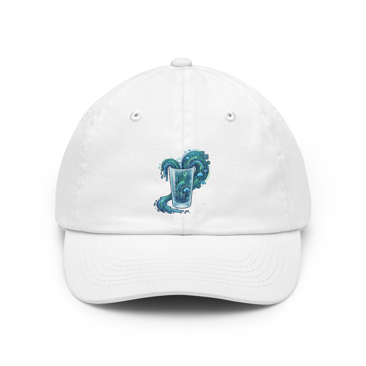 Color: White | Glass of Data Dad Hat
