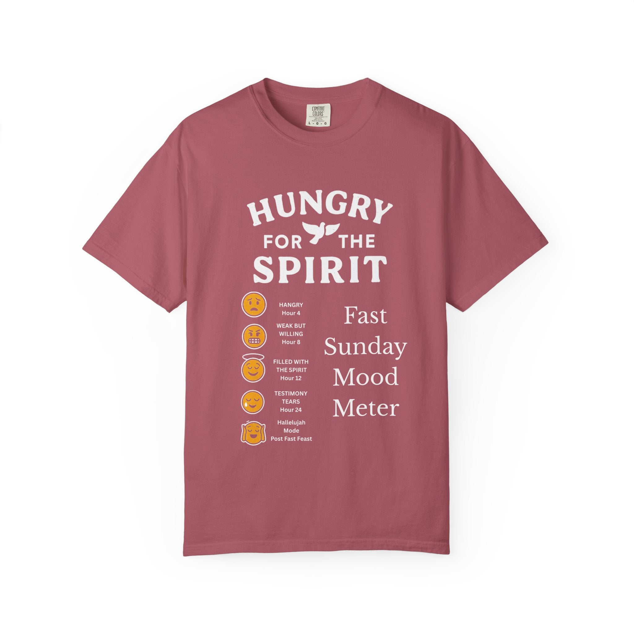 "Fast Sunday Mood Meter" Unisex Garment-Dyed T-shirt