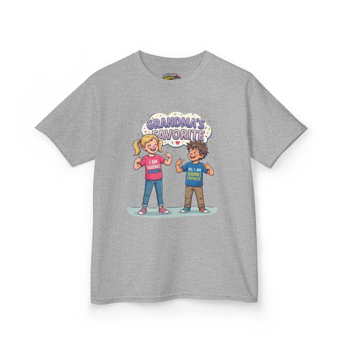 Color: Sport Grey | Grandma's Favorite Kids Tee