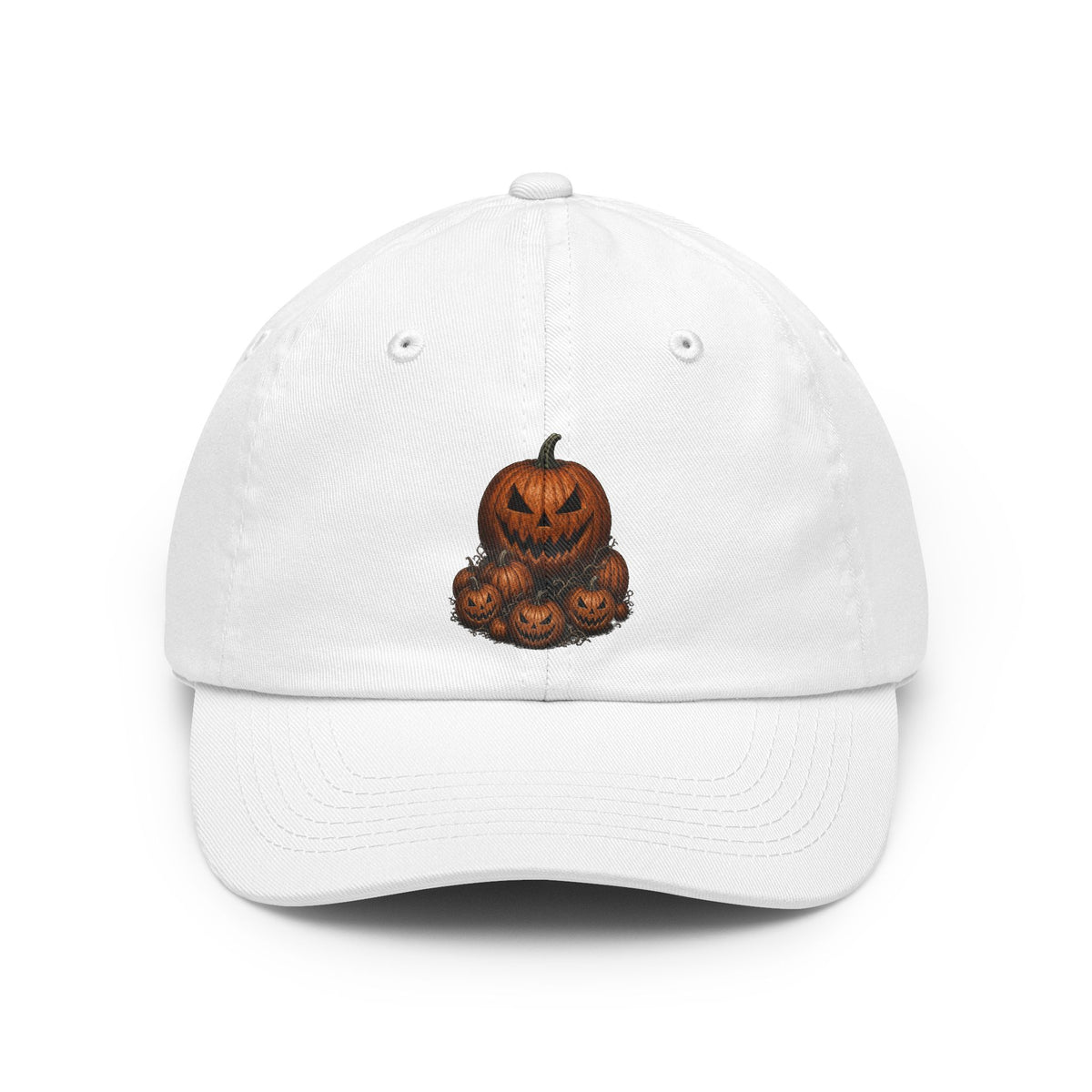 Color: White | Halloween Nun Dad Hat — Graphic