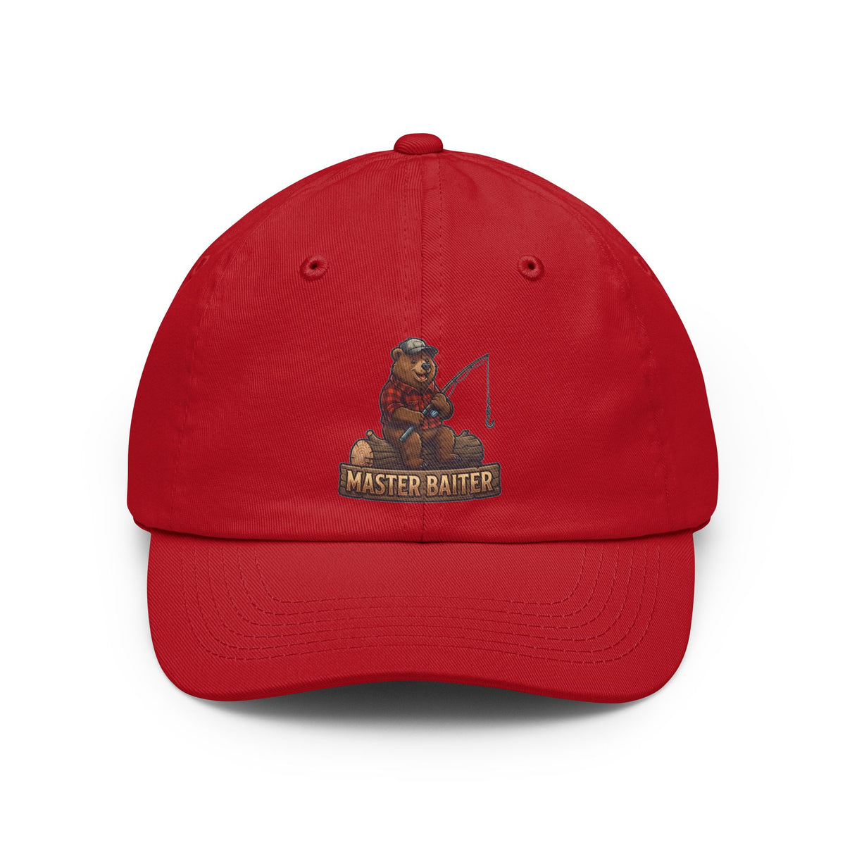 Color: Red | Bear Master Baiter Dad Hat