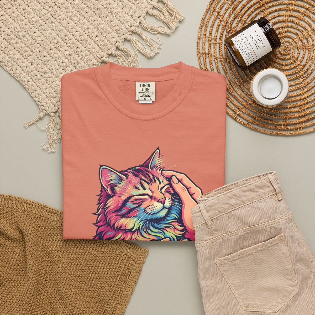 "Always Cuddle Your Pussy" Unisex Garment-Dyed Tee