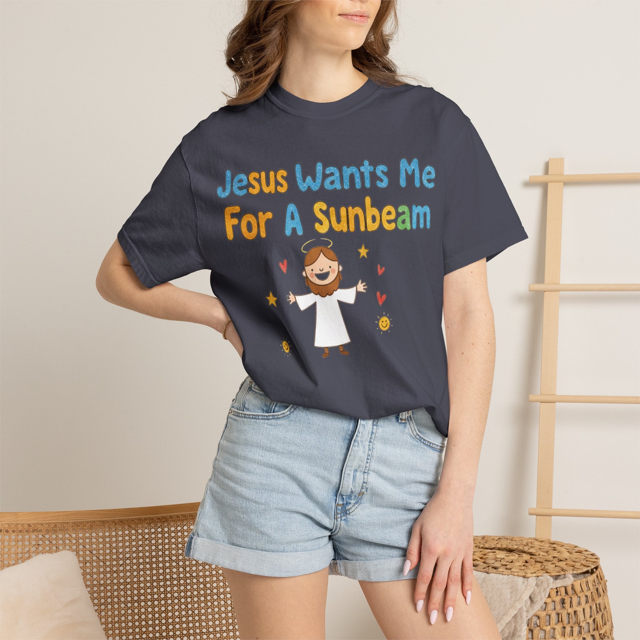 "Jesus Wants Me for a Sunbeam" Unisex Garment-Dyed T-shirt