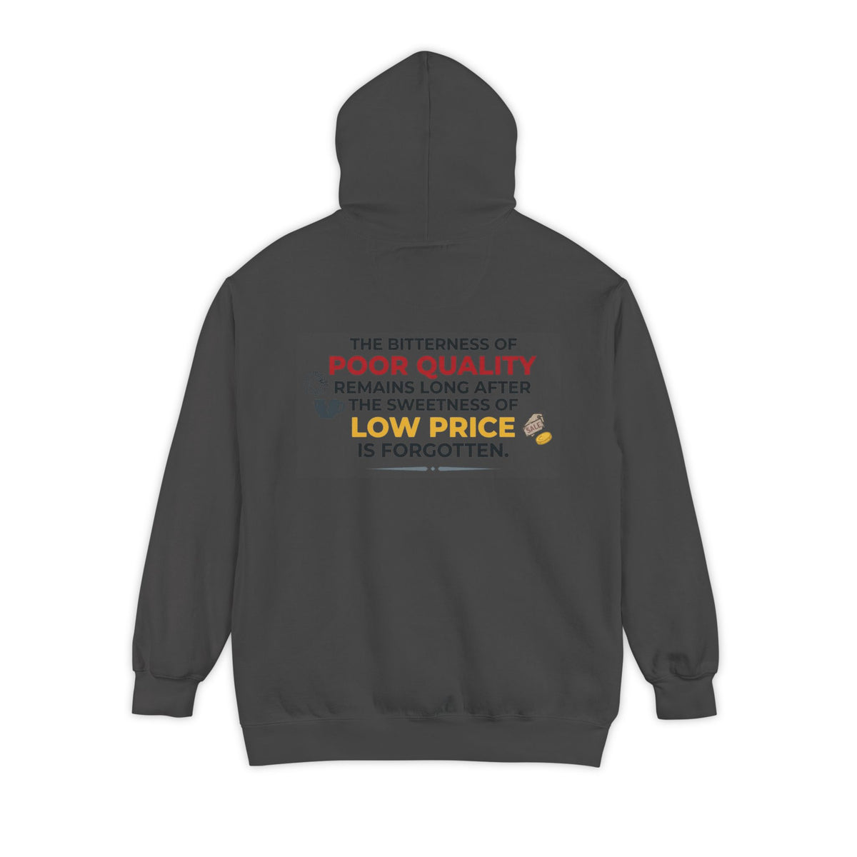 Color: Pepper | Bitterness of Poor Quality Garment-Dyed Hoodie