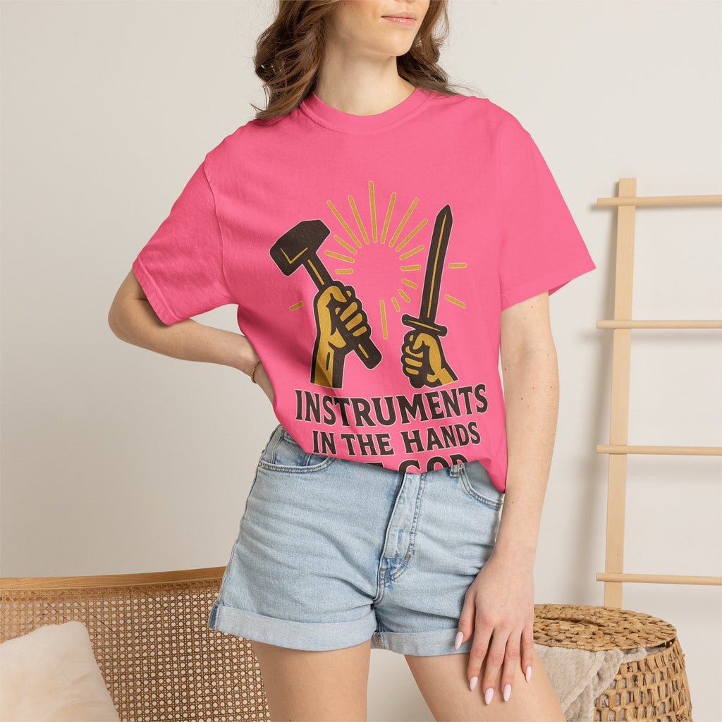 "Instruments in the Hands of God" Unisex Garment-Dyed T-shirt