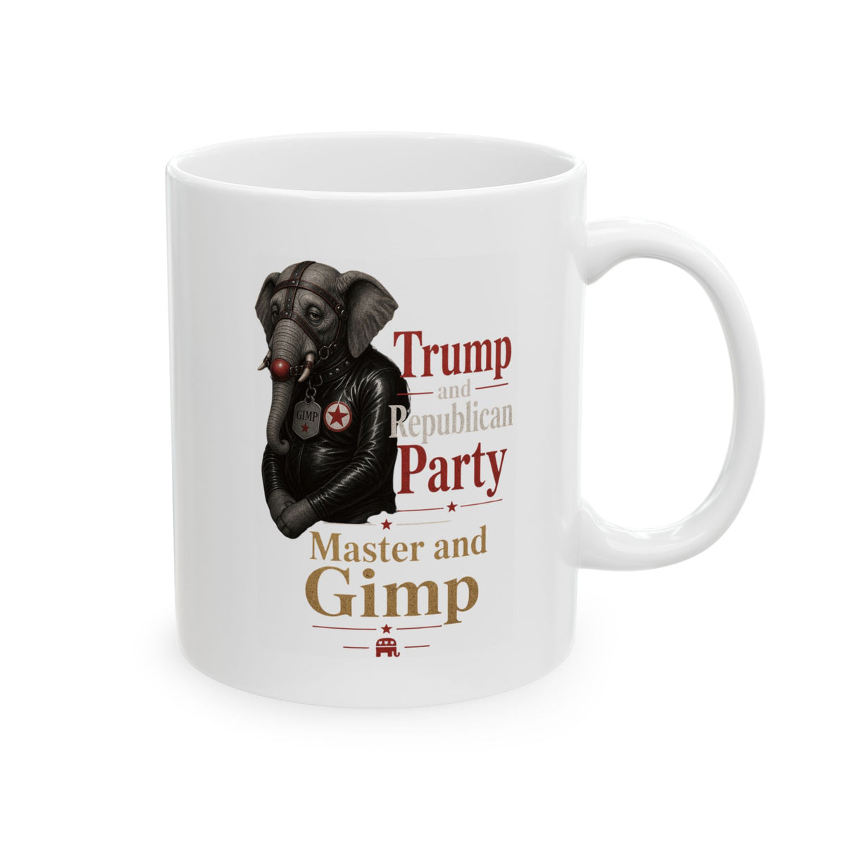 "Master and Gimp" White Ceramic Mug