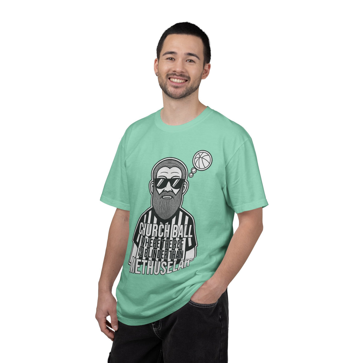 Color: Island Reef | Church Ball Methuselah Unisex Garment-Dyed T-shirt