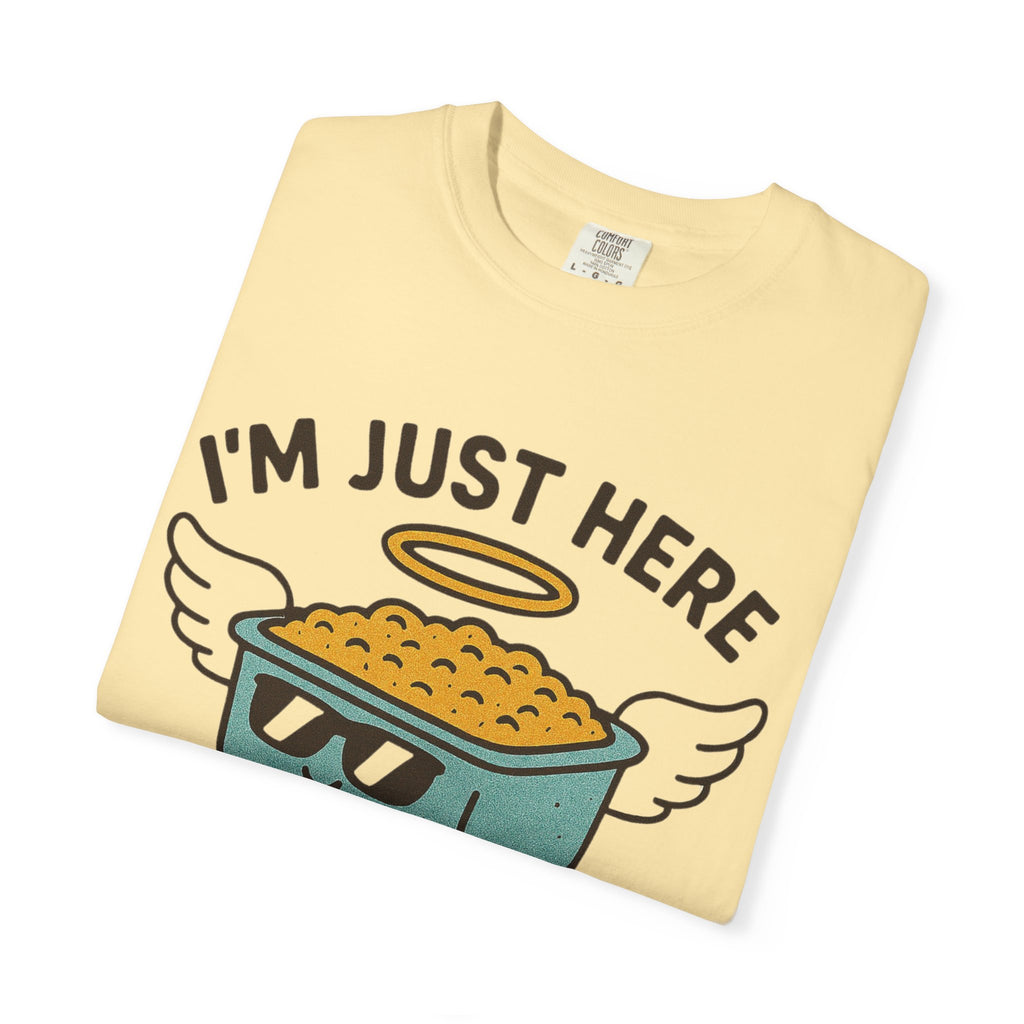 "I'm Just Here for the Funeral Potatoes"  Unisex Garment-Dyed T-shirt