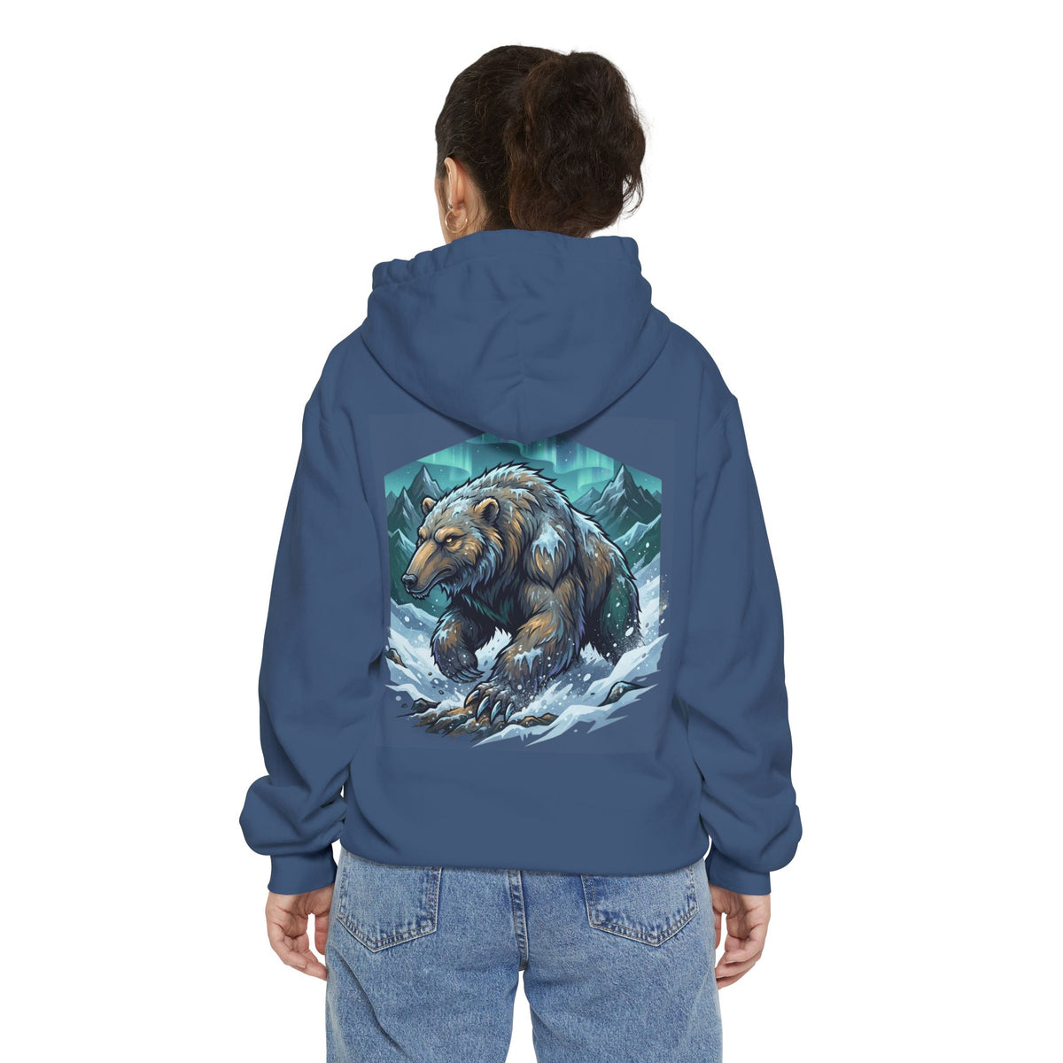 Color: True Navy | Alioat (Siberian Folklore) Garment-Dyed Hoodie