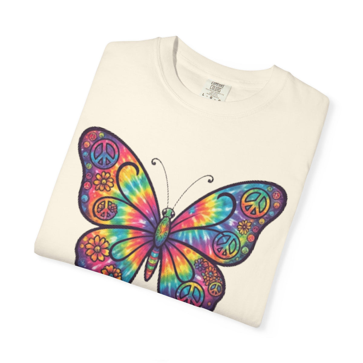 "Hippy Butterfly" Unisex Garment-Dyed Tee