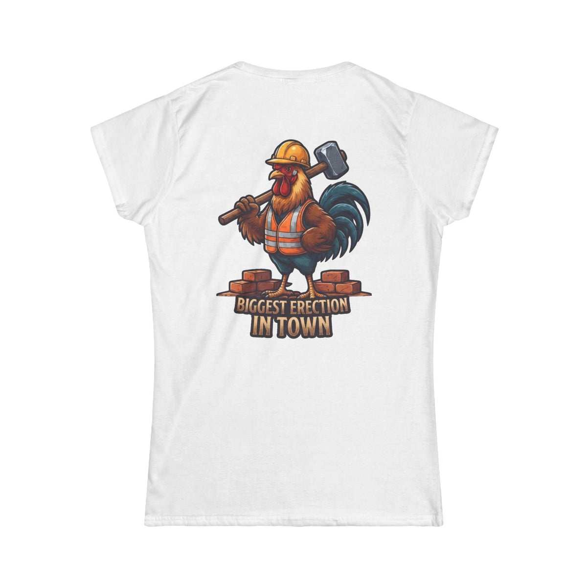 Color: White | Biggest Erection in Town Women's Tee