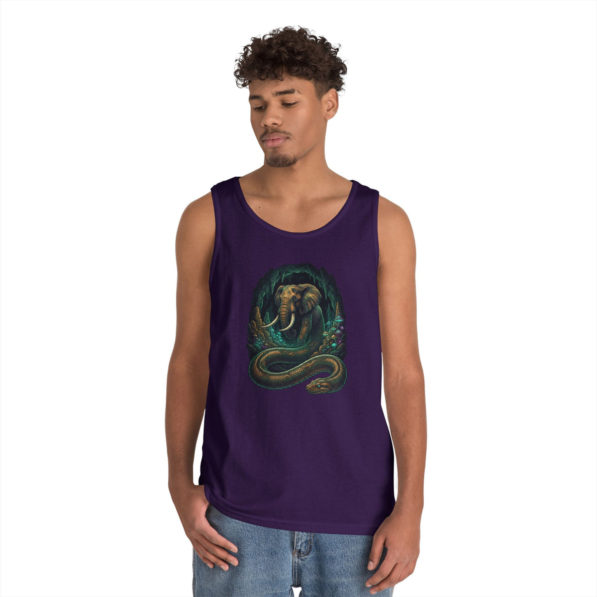 Color: Purple | Grootslang (South African Mythology) Tank Top