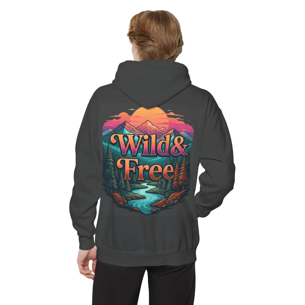 Color: Pepper | Wild & Free Garment-Dyed Hoodie