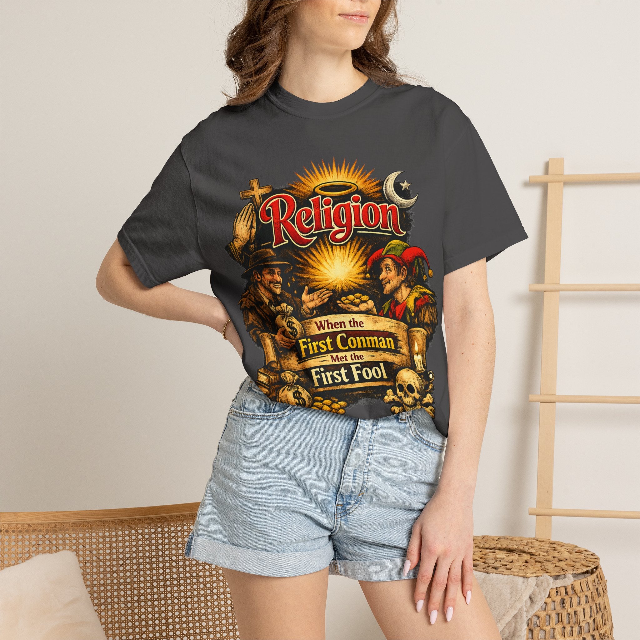 "The Original Transaction" Unisex Garment-Dyed T-shirt