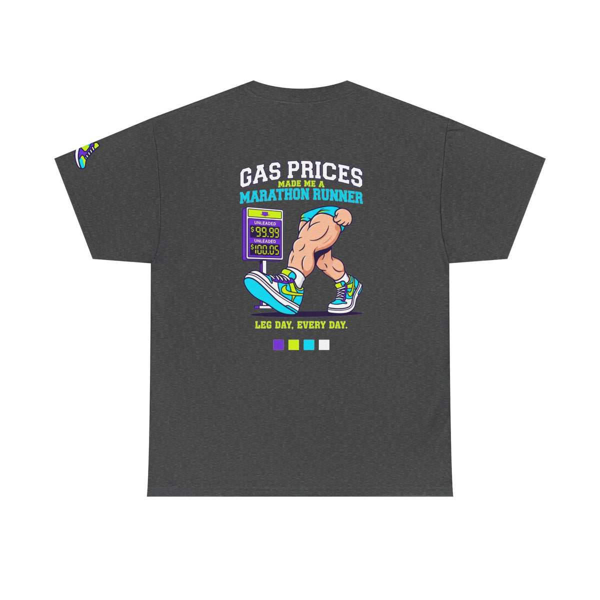 Color: Dark Heather | Gas Prices Made Me a Marathon Runner Premium Graphic Tee