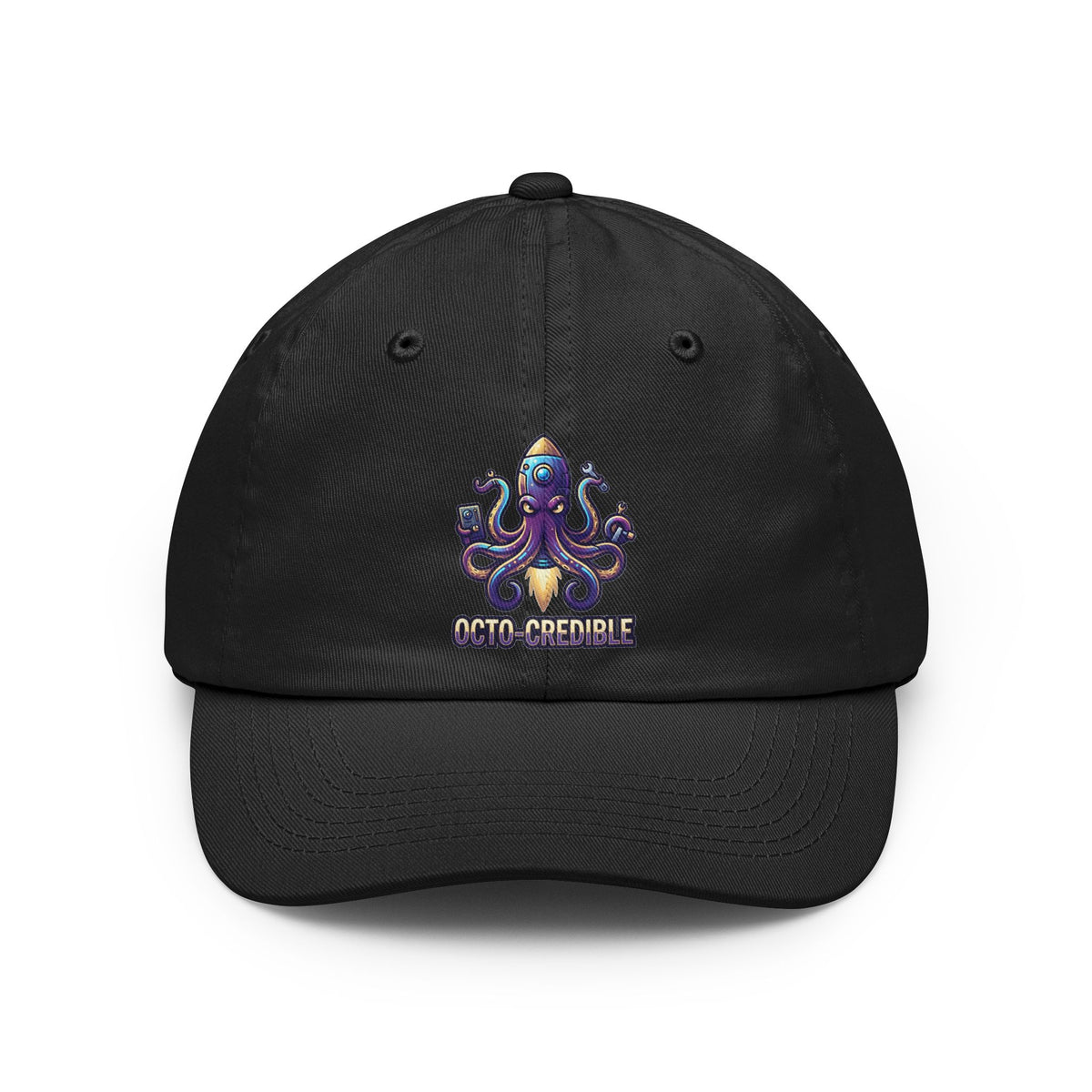 Color: Black | Octo Credible Dad Hat