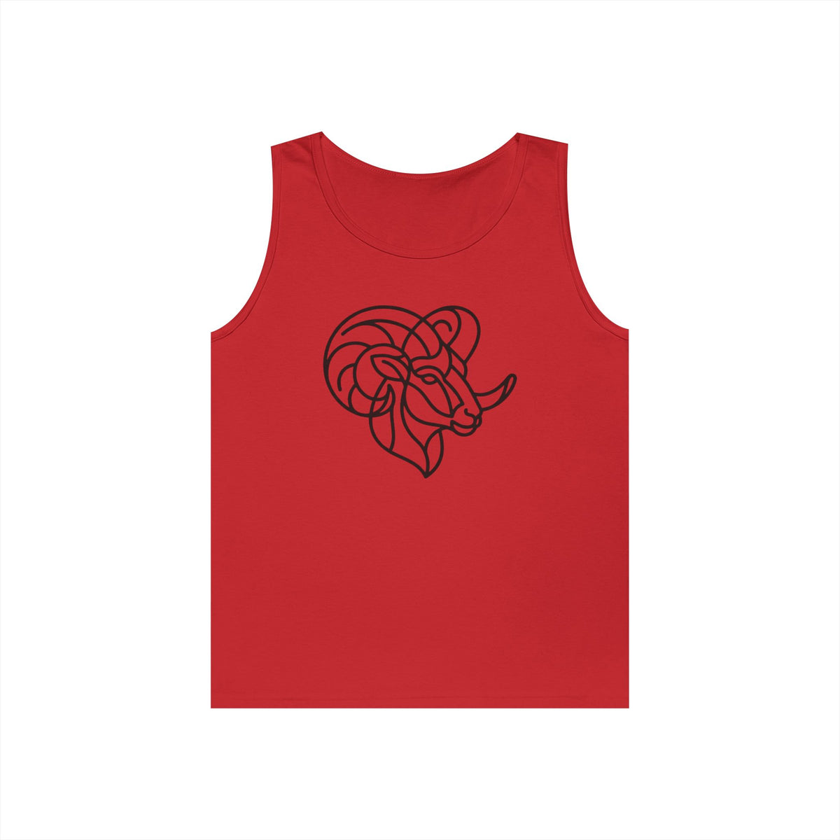 "Aries The Minimalist Ram" Tank Top