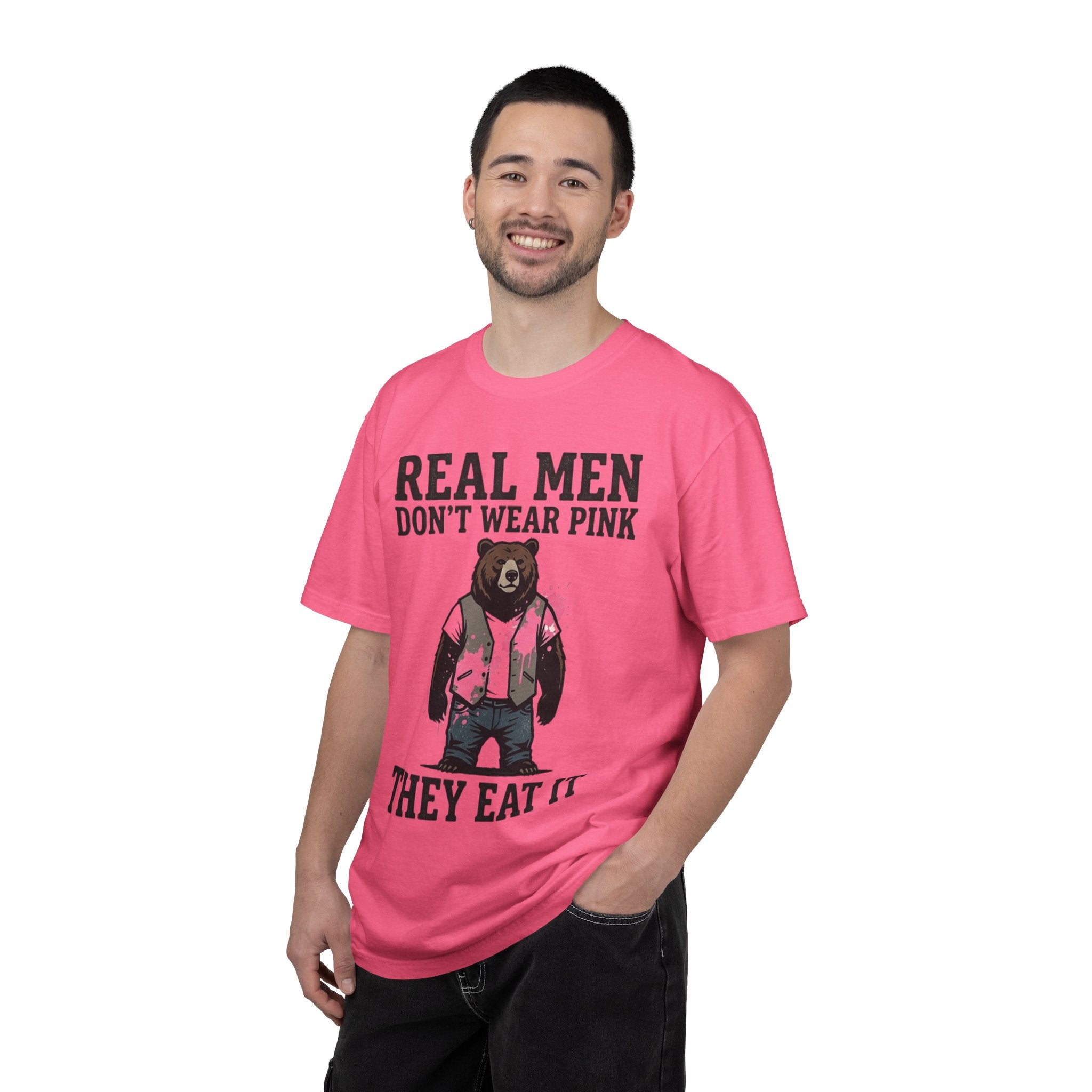 "Real Men Eat Pink" Unisex Garment-Dyed Tee