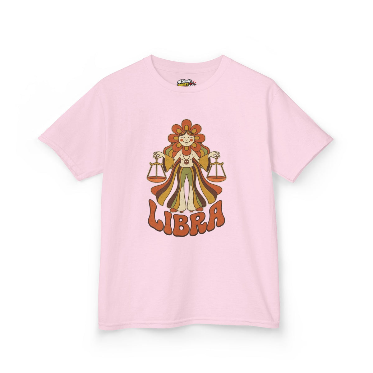 "Retro Mascot Groovy Libra" Kids Tee