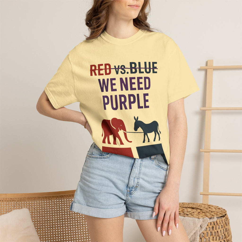 "he Lesser Evil Election" Unisex Garment-Dyed T-shirt