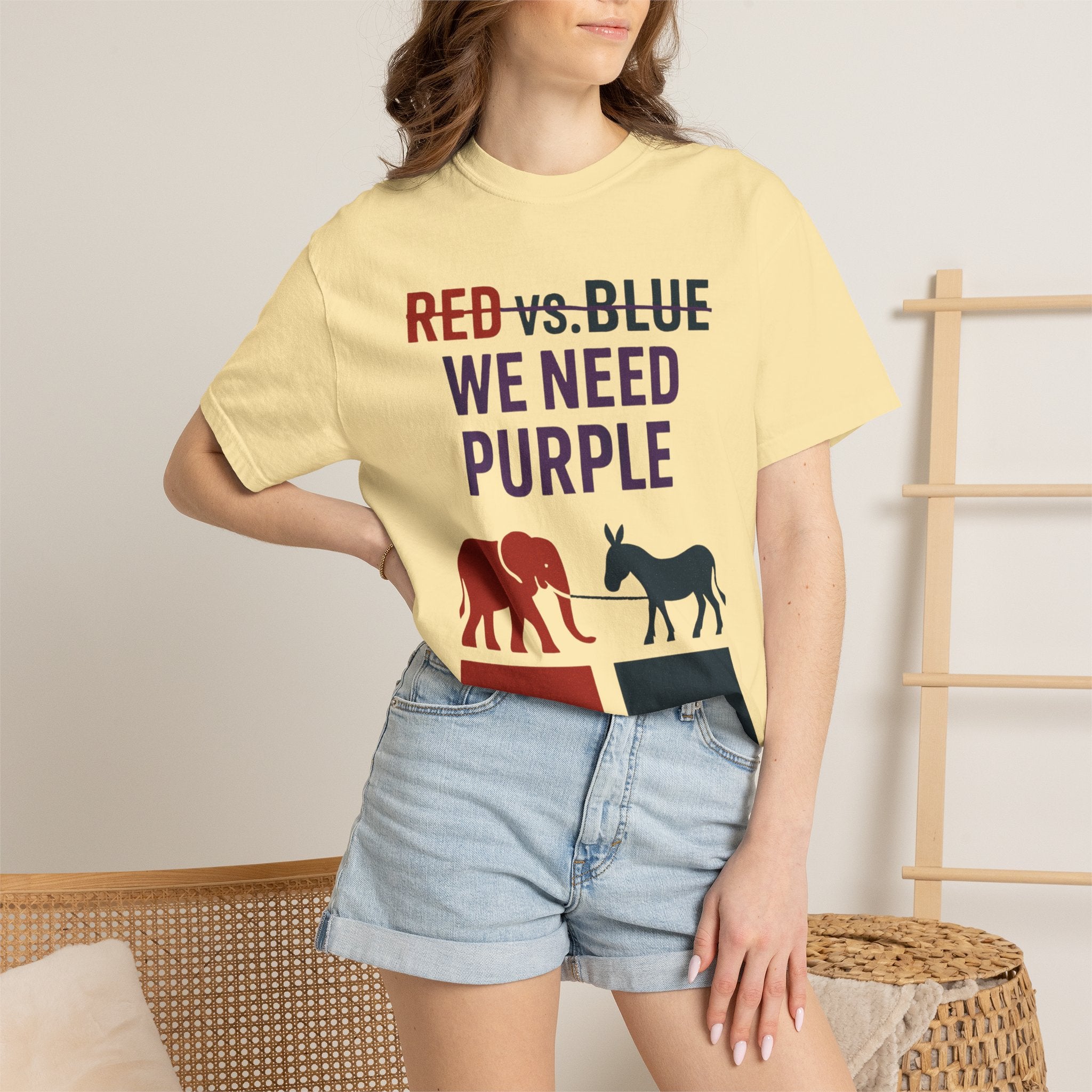 "he Lesser Evil Election" Unisex Garment-Dyed T-shirt