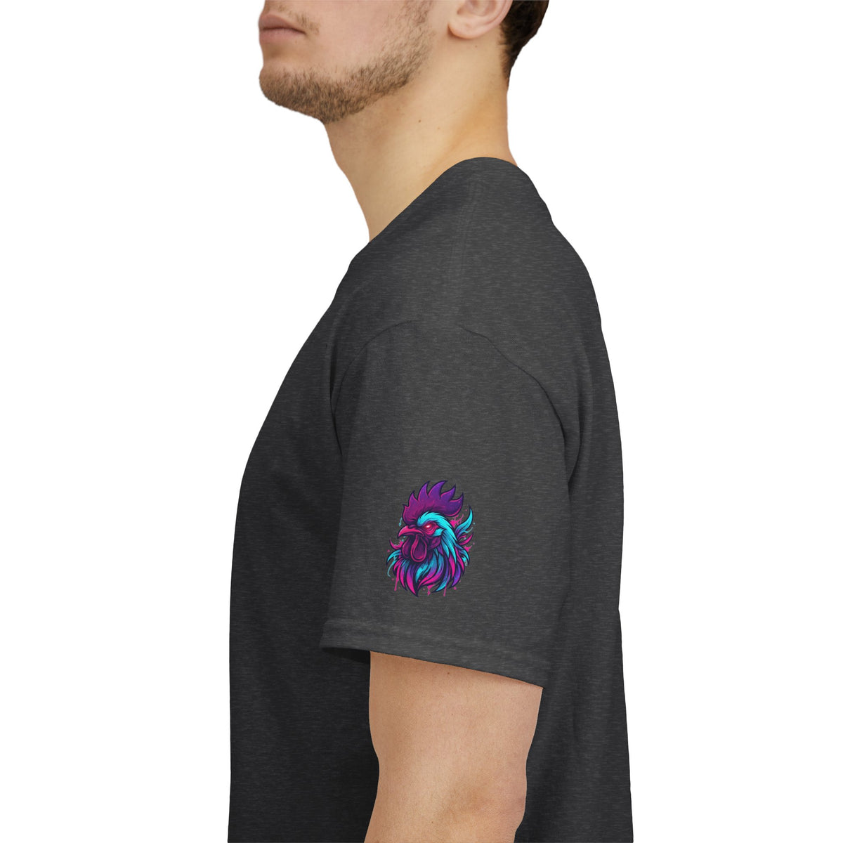 Color: Dark Heather | Cock Teaser Premium Graphic Tee