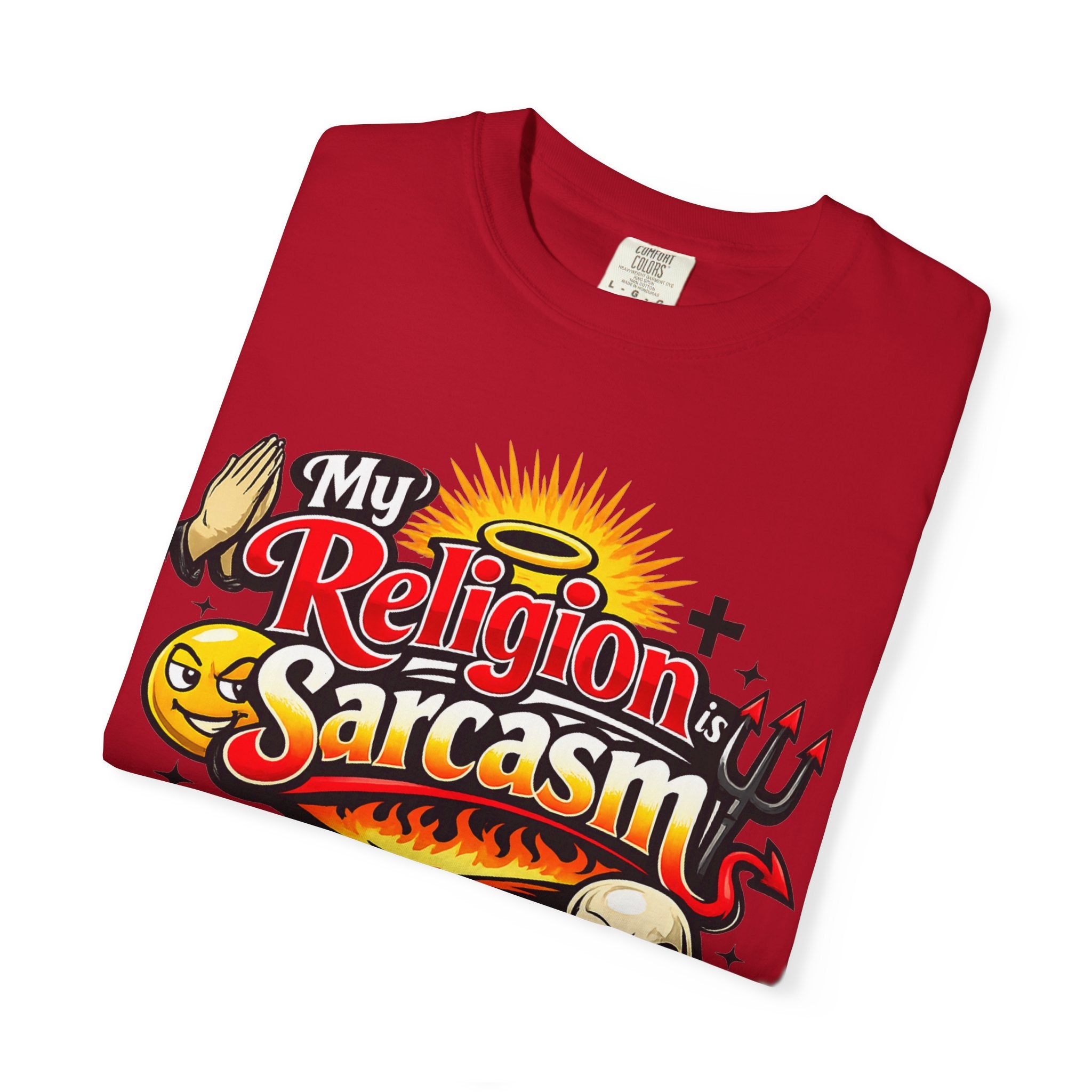 "The Church of Snark" Unisex Garment-Dyed T-shirt