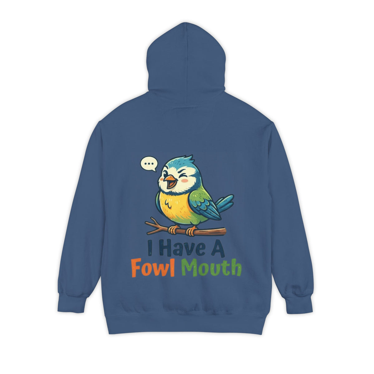 Color: True Navy | Fowl Mouth Garment-Dyed Hoodie