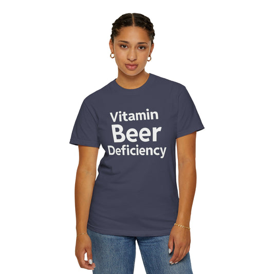 "Vitamin Beer" Unisex Garment-Dyed T-shirt