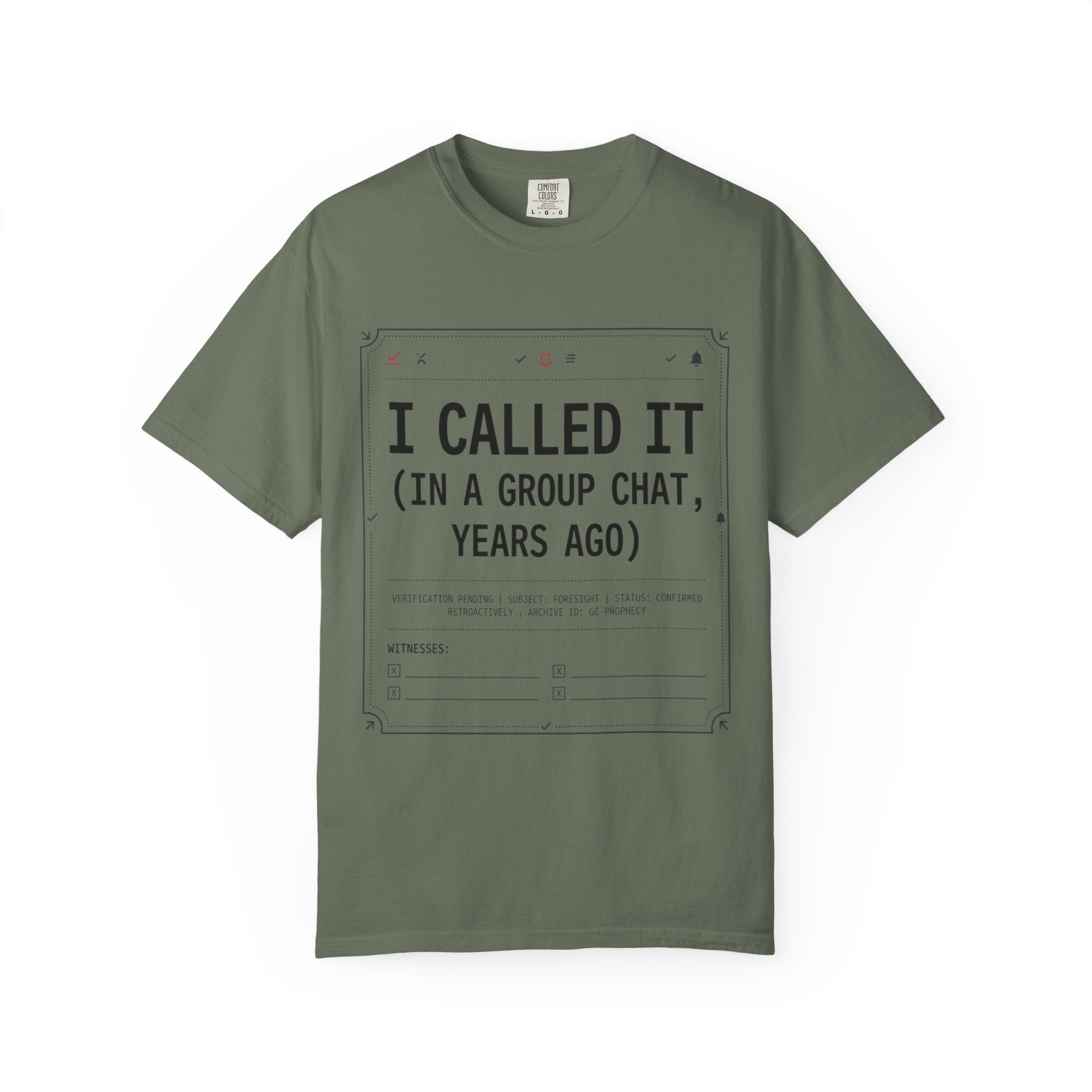 "Group Chat" Unisex Garment-Dyed Tee