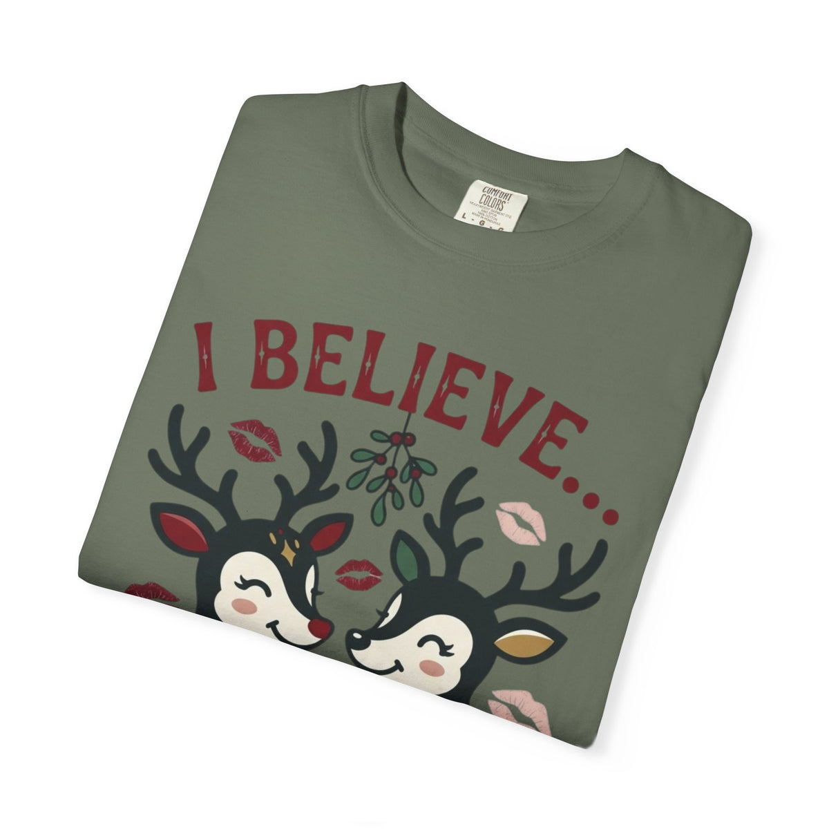 "Bad Decisions Under the Mistletoe" Unisex Garment-Dyed Tee