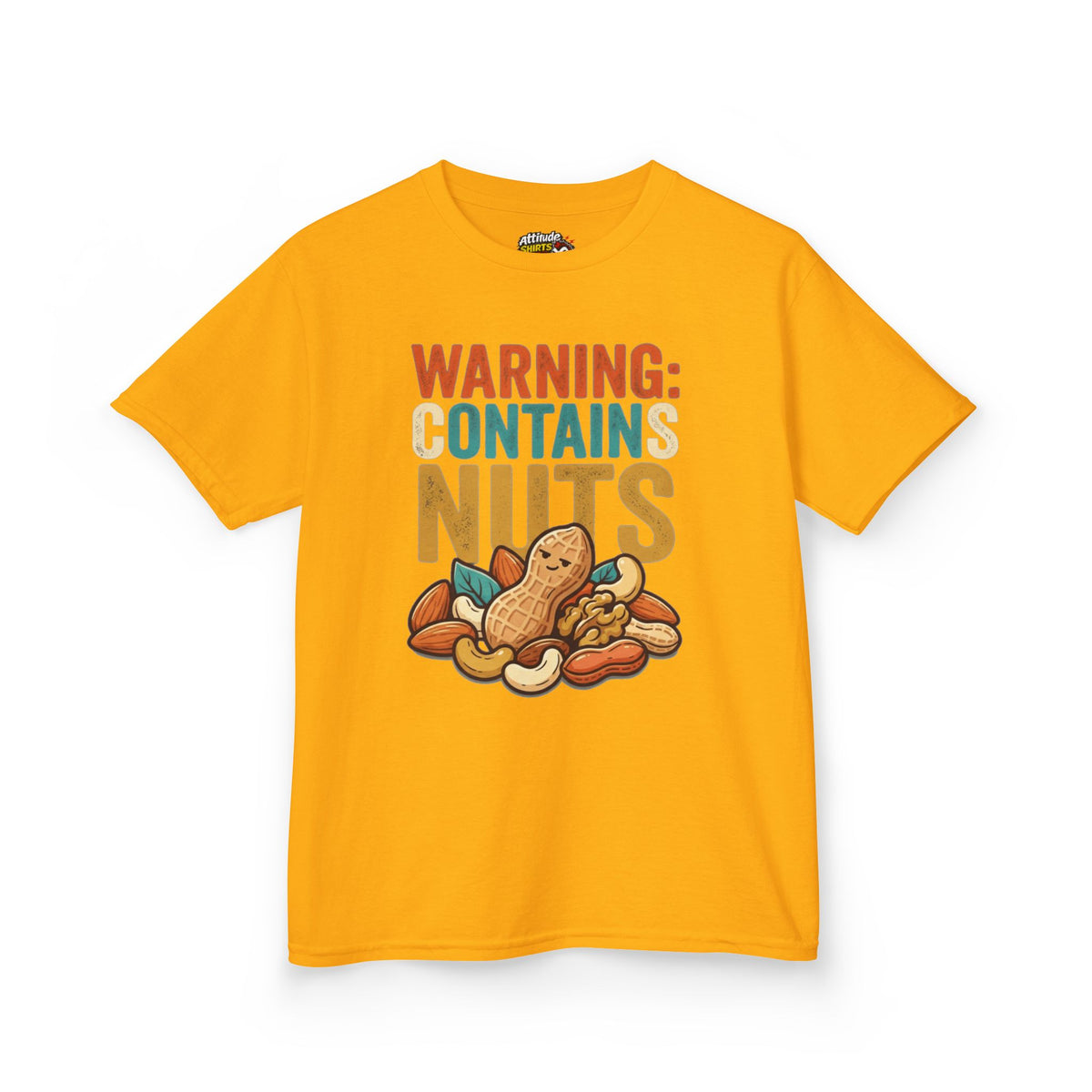 "Warning Contains Nuts" Kids Tee