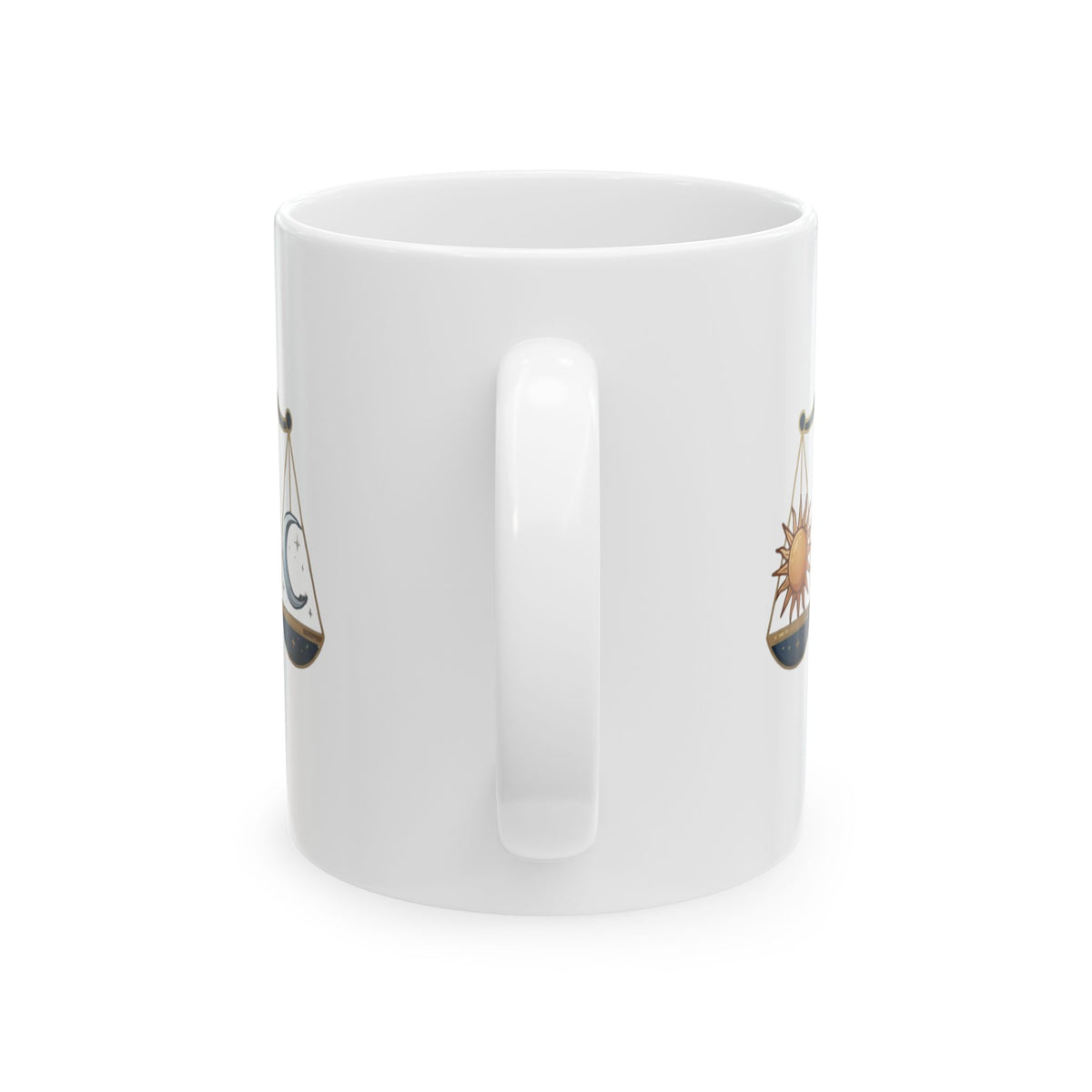 "Libra The Balanced Scales" White Ceramic Mug