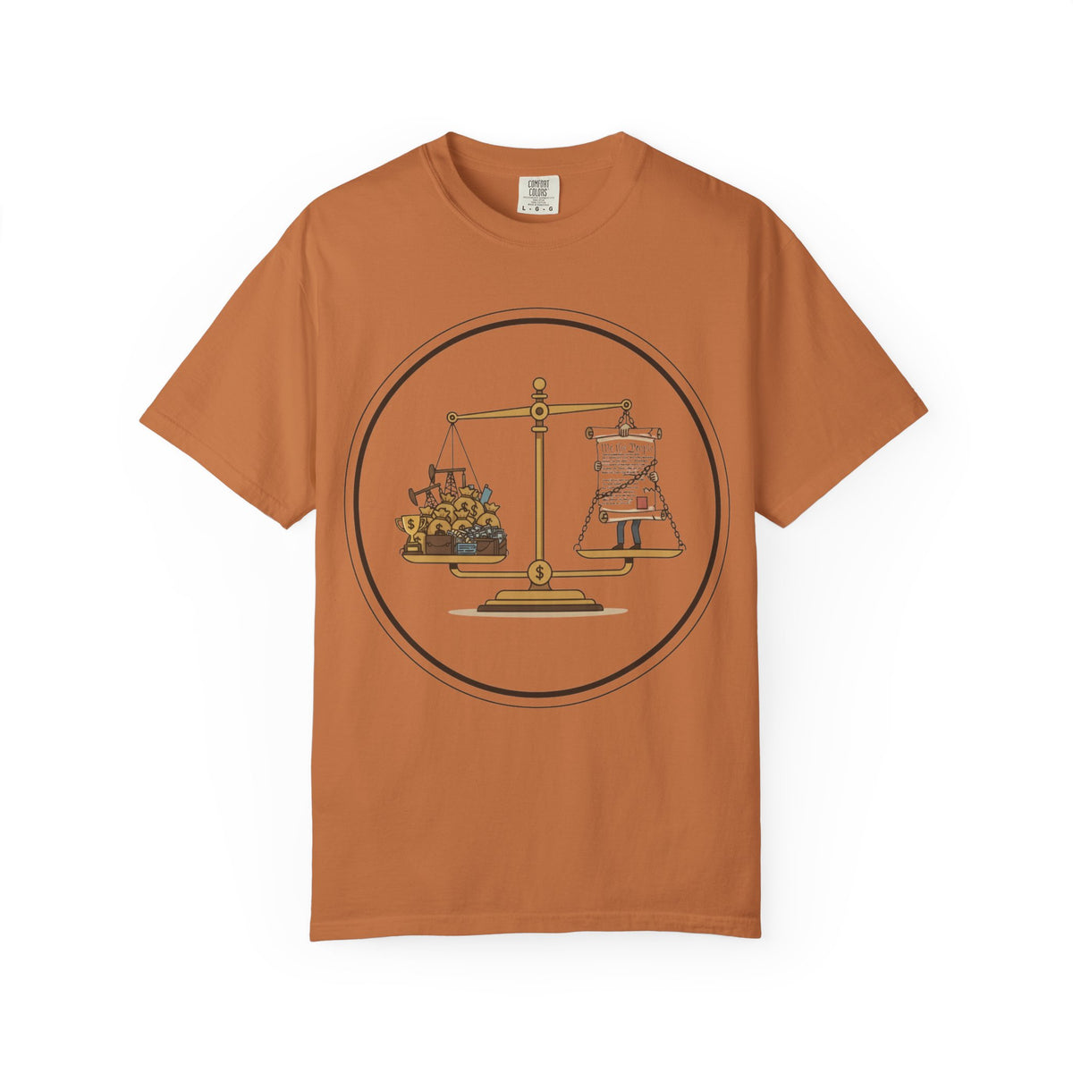 Color: Yam | The Economic Balance Unisex Garment-Dyed T-shirt