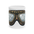 "Foggy Goggle Brewing" White Ceramic Mug — Graphic