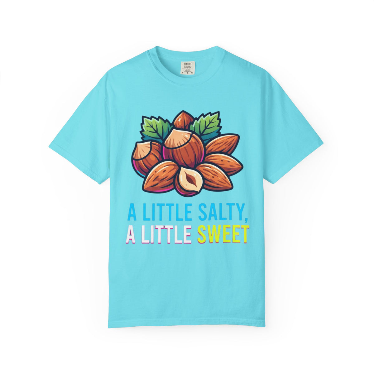 Color: Lagoon Blue | A Little Salty, A Little Sweet Unisex Garment-Dyed Tee