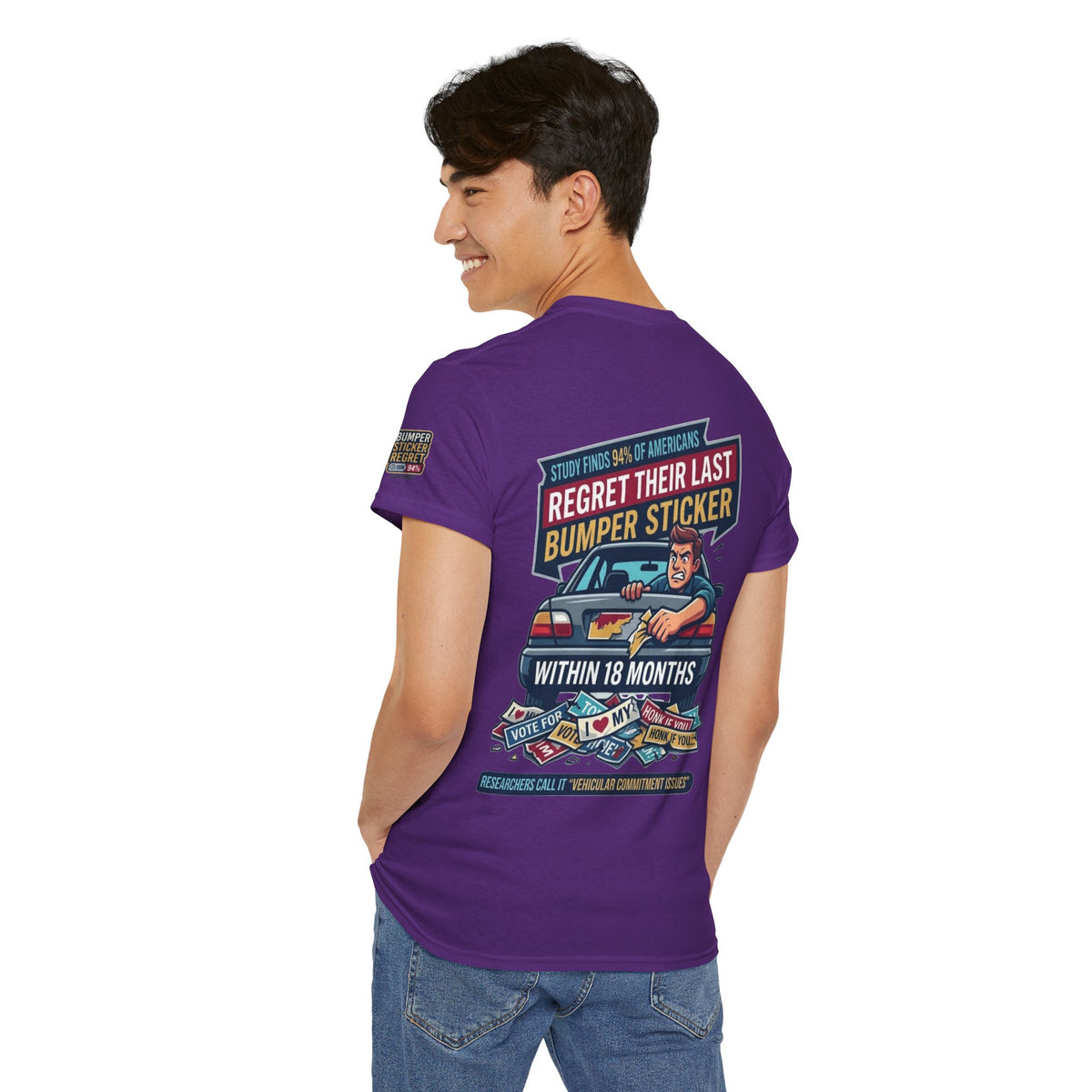 "Bumper Sticker Regret" Premium Graphic Tee